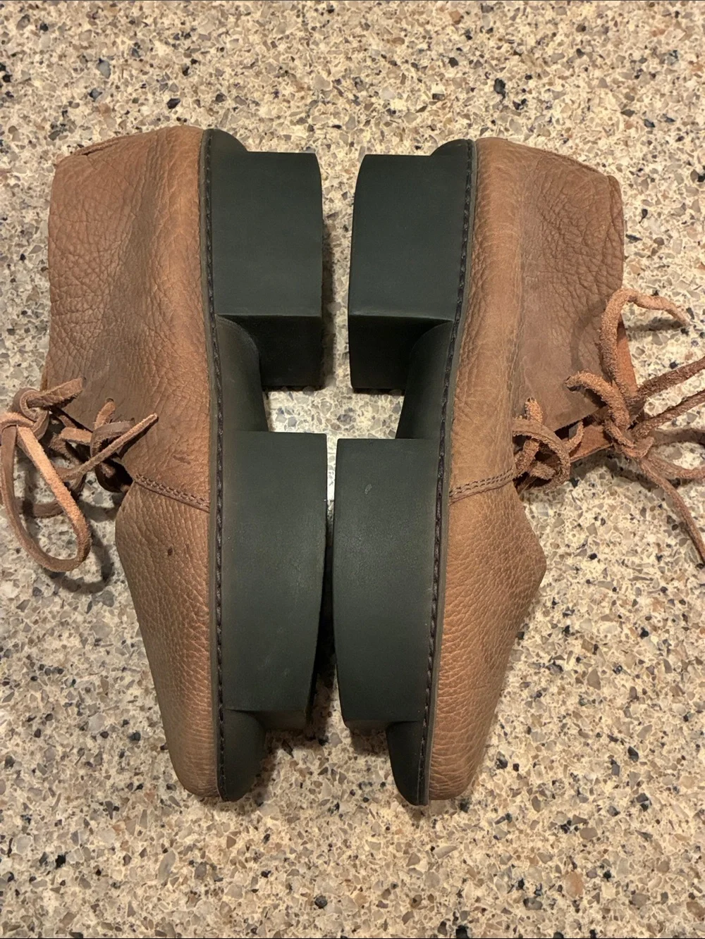 Women’s EU 38 trippen Leather Lace-Up Platform Shoes. Made in Germany